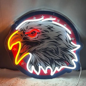 Eagle Brand Neon Light Eagle Letrero de neón para decoración de pared USB LED Signv Eagle Decoración de pared para Bar Pub Store - Product Image 5
