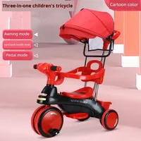 Tricycle pour enfants, poussette pour bébé, 1 à 6 ans, en plastique, fabriqué en Chine