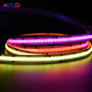 Luz de cuerda Led RGB de color de ensueño a todo color 630 chips 12mm DC12V 24V programable direccionable RGB COB Led St