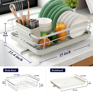Toptan Paslanmaz Çelik Mutfak Kurutma Rafı Çatal Bıçaklık Dayanıklı Bulaşık Kurutma Rafı Mutfak Tezgahı İçin - Product Image 6
