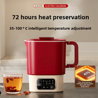 Marmite Électrique Portable Isotherme en Céramique, Mini Design Pliable, Économe en Énergie, Capacité 1,5 L pour Usage Domestique ou Hôtelier