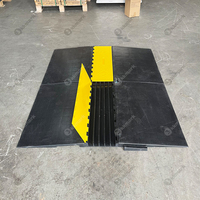 Rampe de protection de câbles à 5 canaux en caoutchouc TPU durable, couvre-tuyau emboîtable pour scènes et événements extérieurs