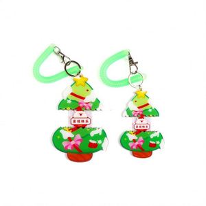 Creative and Cute Cartoon <b>Pull</b>-Out Acrylic Christmas Keychain Made of Plastic - Product Image 6