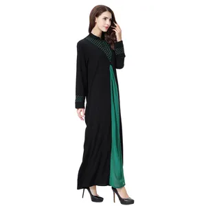 Bouffante F050 New Designs2023 Kaftan Satin Slip Dress Dubai Thrift Store per le donne uomini islamici abaya dubai donne abito musulmano