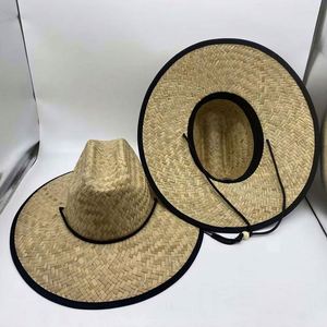 Sombreros de Paja de Salvavidas Naturales para el Verano, con Logotipo Personalizado, Sombrero de Paja Panamá para Surf, Safari y Playa, Venta al Por Mayor - Product Image 5