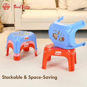 Pearl River PP Foam Filled Modern Kids <b>Stool</b> Stackable Chair for Living Room Home Use - Product Image 3