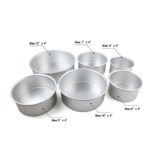 Juego de 6 Moldes Redondos <span class=keywords><strong>para</strong></span> <span class=keywords><strong>Pastel</strong></span> de Aluminio Anodizado, Moldes Redondos <span class=keywords><strong>para</strong></span> Hornear Pasteles Antiadherentes, Fáciles de Desmoldar y Limpiar - Product Image 2