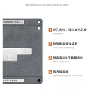 Amaoe Universal BGA Reballing Stencil Magnetic Base Ponsel Motherboard CPU IC Chip Planting Tin Fixture Garansi 1 Tahun