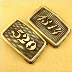 Boucle de ceinture en laiton massif brossé, 10-40mm, largeur intérieure, personnalisé, de luxe, avec lettres de nom, <span class=keywords><strong>1314</strong></span> <span class=keywords><strong>520</strong></span> western - Product Image 1