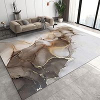0253 Moderner Rutschfester Steingrün-Marmor-Teppich Abstraktes Muster Teppiche für Wohnzimmer