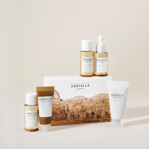 Kit de voyage Centella de Madagascar Crème apaisante Huile nettoyante Ampoule Mousse Boîte de soins de base pour la peau - Product Image 3