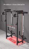 Nouvelle version de rack à squats pliable mural avec câble, équipement de fitness pour la musculation et les exercices.