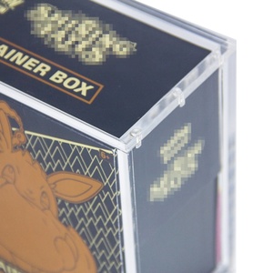 Étui magnétique personnalisé de luxe transparent en acrylique avec protection UV pour cartes Pokémon ETB - Product Image 4