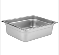 GN-Behälter 1/3x100mm Gewerblicher Edelstahl-Dampftisch Catering-Lebensmittelbehälter für Hotel, Restaurant, Buffet-Service