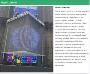 Luces LED de Matriz 3D <span class=keywords><strong>DMX</strong></span>, Luces de Escenario de Píxeles, Arte Interactivo Tridimensional, Luces de Matriz 3D Artnet para Centros Comerciales/Museos/Eventos - Product Image 2