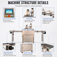 Machine de scellage automatique industrielle DEEPACK pour boîtes de conserve, biscuits, boîtes en plastique, emballages alimentaires
