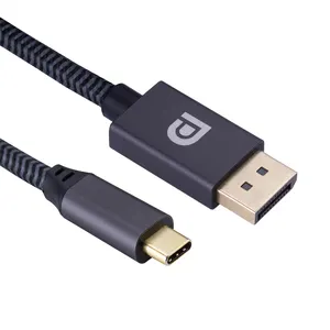 RTC חדש הגעה USB סוג C כדי DisplayPort כבל 1M 2M 3M 8K 60Hz 4K 144Hz סוג C כדי DP כבל