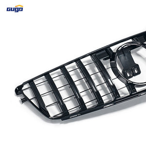 Gugo กระจังหน้า W204สำหรับ Mercedes Benz C Class 2008 - 2014 GT <span class=keywords><strong>panamericana</strong></span> ตะแกรงกันชนสีดำตาข่าย - Product Image 5