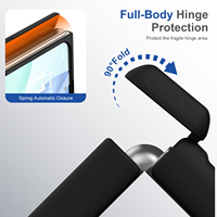 Nouvelle coque de téléphone magnétique mate en PC avec protection d'écran en verre trempé pour iPhone 18 Ultra, protection intégrale pliable