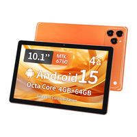 Tablette Android 14 personnalisée de 10,1 pouces, 64 Go, 1280*800, Octa Core, tablette Android commerciale de 10,1 pouces avec carte SIM
