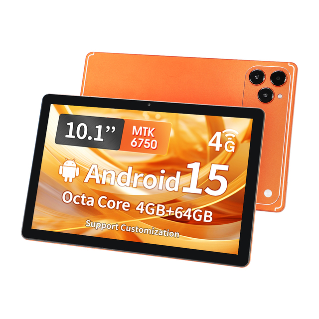 Custom 10.1inch Tablet Android14 64gb 1280*800 Octa Core Android 14 10.1 Inch Android Commercial Tablet with Sim