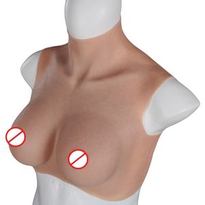 Seins artificiels en silicone réalistes pour travestis, forme de poitrine féminine en silicone avec bretelles - Product Image 2
