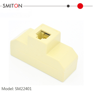 Cavo di Prolunga Telefonico <span class=keywords><strong>RJ11</strong></span> a 4 Vie 6P4C, Separatore Modulare per Prese, Adattatore Separatore di Linea, Accessori Colore Avorio - Product Image 5