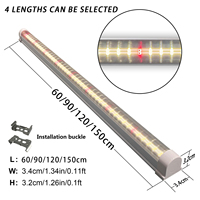 Liweida lampu tanaman vertikal, 4ft daya tinggi 30W T8 tabung LED IP65 Strip aluminium dalam ruangan untuk mekar budaya menara lampu tanaman
