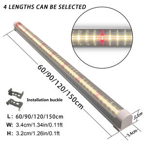 Liweida 4ft haute puissance 30W T8 LED Tube IP65 bande d'aluminium intérieur grandir lumière pour Bloom Culture verticale tour plante lampe - Product Image 6