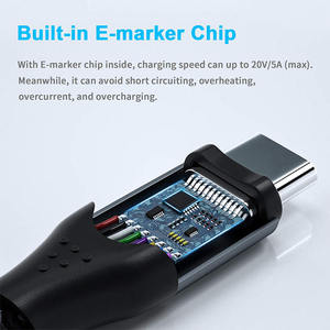 100W 10Gbps Fast <b>Charging</b> PD 5A USB C Cable Braid Shielding with PVC Jacket for Computer and Mobile Phone Type C to USB Cable - Product Image 5