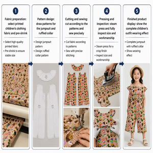 Conjunto de 2 piezas de pantalones acampanados y top con hombros descubiertos B3 personalizado para niñas, con estampados personalizados, conjunto de algodón para bebé - Product Image 5