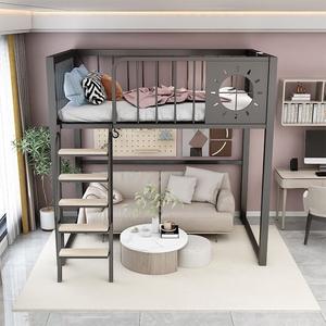 <span class=keywords><strong>Lit</strong></span> mezzanine en <span class=keywords><strong>fer</strong></span> <span class=keywords><strong>forgé</strong></span> moderne avec bureau Cadre en <span class=keywords><strong>fer</strong></span> duplex <span class=keywords><strong>simple</strong></span> et peu encombrant pour petits appartements Usine directe - Product Image 3