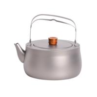 Bouilloire en titane 800 ml avec poignée en fil de titane, ustensile de cuisson ultraléger pour le camping