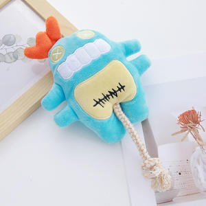 Katoenen Touw Pluche Zeemonster Kat Hond Speelgoed Pommeren <span class=keywords><strong>Puppy</strong></span> Bijtbestendig Molaar Speelgoed - Product Image 4