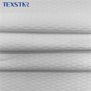 <span class=keywords><strong>Tissu</strong></span> en maille jacquard respirant et anti-humidité 100% polyester à motif œil-de-perdrix pour vêtements de sport - Product Image 3