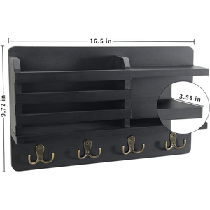 Étagère murale flottante en bois personnalisée pour le rangement à domicile, organisateur de rangement pour la décoration de la maison - Product Image 4