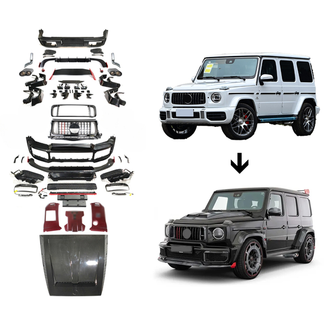 2018Y+ W464 G63 Upgrade to G900 Rocket Style Body Kit B800 Car Bumpers Add G900 Dry Carbon Fiber Car Accessories Auto Parts