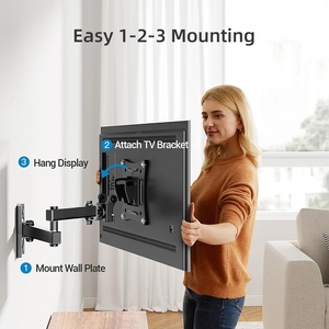 Supporti <span class=keywords><strong>TV</strong></span> Regolabili da Parete <span class=keywords><strong>per</strong></span> <span class=keywords><strong>TV</strong></span> LED/LCD da 10"-32", Capacità fino a 10Kg, VESA 100*100, <span class=keywords><strong>per</strong></span> Casa e Ufficio - Product Image 4