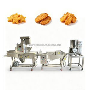Línea de Producción Automática de Hamburguesas y Nuggets de Pollo, Máquina Formadora de Snacks en Forma de Estrella con Buen Precio - Product Image 1