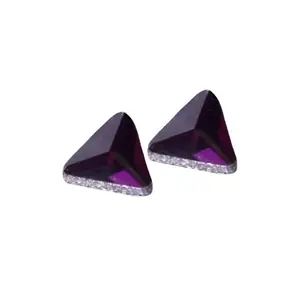 2404 Triangle 6-20mm crystal loose bead glass Mobile beauty /diy jewelry accessories/Stick drill/Flat bottom