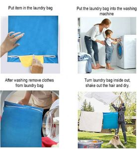 Sac à linge pour animaux de compagnie, échantillon gratuit, protège votre machine à laver des poils d'animaux, grande taille, idéal pour chien, chat, cheval, lapin - Product Image 2
