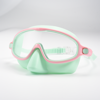 YL600B Kinder-Tauchmaske mit Großem Rahmen, Schwimmbrille für Freizeitschwimmen im Pool, Tauchmaske für Kinder mit Nasenschutz