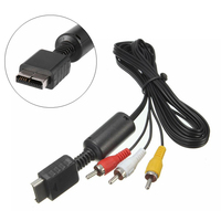 Câble répartiteur AV 1,8 m 1080P pour PS2, pour console de jeu, moniteur TV, rallonge avec gaine en PVC, en promotion directe usine