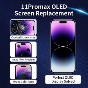 หน้าจอ OLED คุณภาพสูงแบบดั้งเดิม ความสว่างสูง ชุดประกอบเต็มรูปแบบ สำหรับซ่อม 11 Pro Max อะไหล่แท้จากโรงงานโดยตรง - Product Image 3