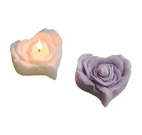 Großhandel Handgemachte Aromatherapie Herzförmige Rosenkerzen Hochzeitsgeschenke Blumenförmige Personalisierte Duftkerzen