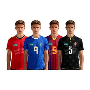 Camisetas de aficionado de fútbol de ocho países para eventos globales de fútbol 2026 en Irán, con imágenes de presentación de camisetas de selecciones nacionales. - Product Image 1