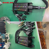 Vente directe usine – Câble multipaire personnalisé Socapex 37 broches vers XLR, broches en cuivre BC, gaine en PVC, pour scène, DJ, mixeur, câble répartiteur audio 12 canaux, 1M