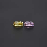 Offre Spéciale cubique Pierres Précieuses Forme Radiant de coupe de glace rose jaune couleur lâche cubique Zircone