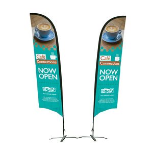 PDYEAR Usine Extérieur Publicité Personnalisée Bannières Volantes Polyester Impression <span class=keywords><strong>Plage</strong></span> Larme Plume Drapeaux - Product Image 2