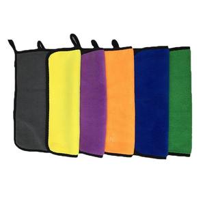 Serviette de lavage de voiture-Polaire corail bicolore pour le nettoyage et l'entretien de la voiture, chiffon de nettoyage épais pour voiture, vadrouille absorbant l'eau - Product Image 1